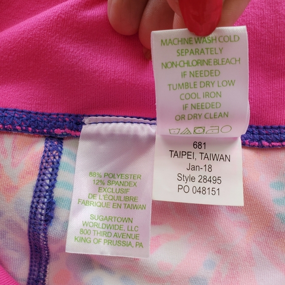 RARE Lilly Pulitzer Leggings Large Rochelle Weekender Capri Dancing on Deck‎ L - Picture 9 of 16